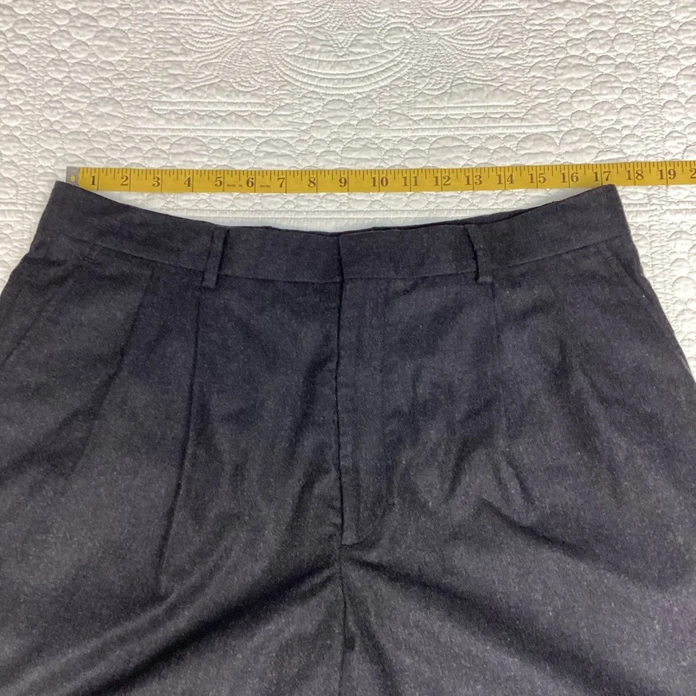 J. Crew Wool‎ Cashmere Blend Pleated Dress Pants Men’s Size 36x32 Charcoal Gray